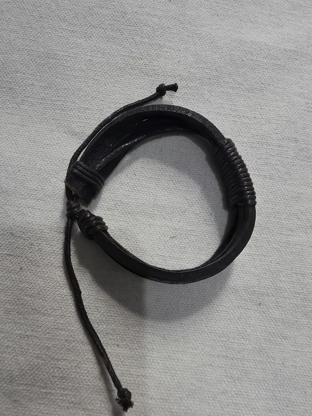 Multi-Strand Dark Brown Leather Cord Bracelet 🏈 - photo 2