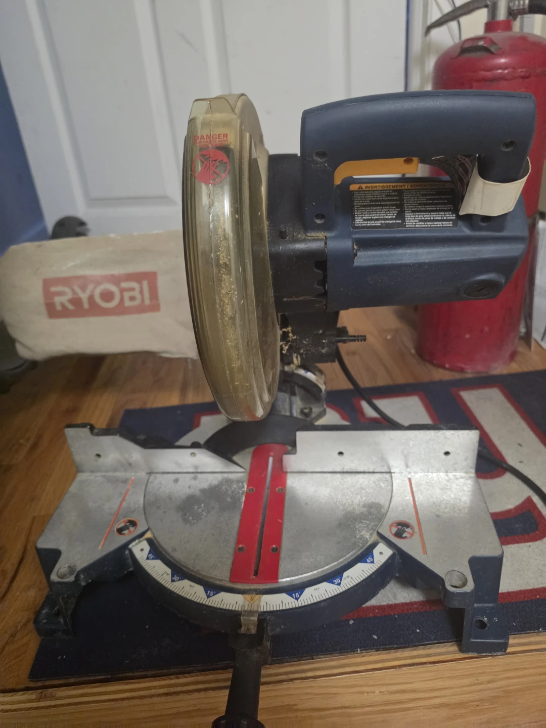 Ryobi Miter Saw with Dust Bag