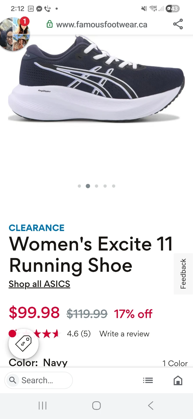 ASICS Gel Excite 11 Women's Running Shoes Sz 8 Wide Black - photo 2