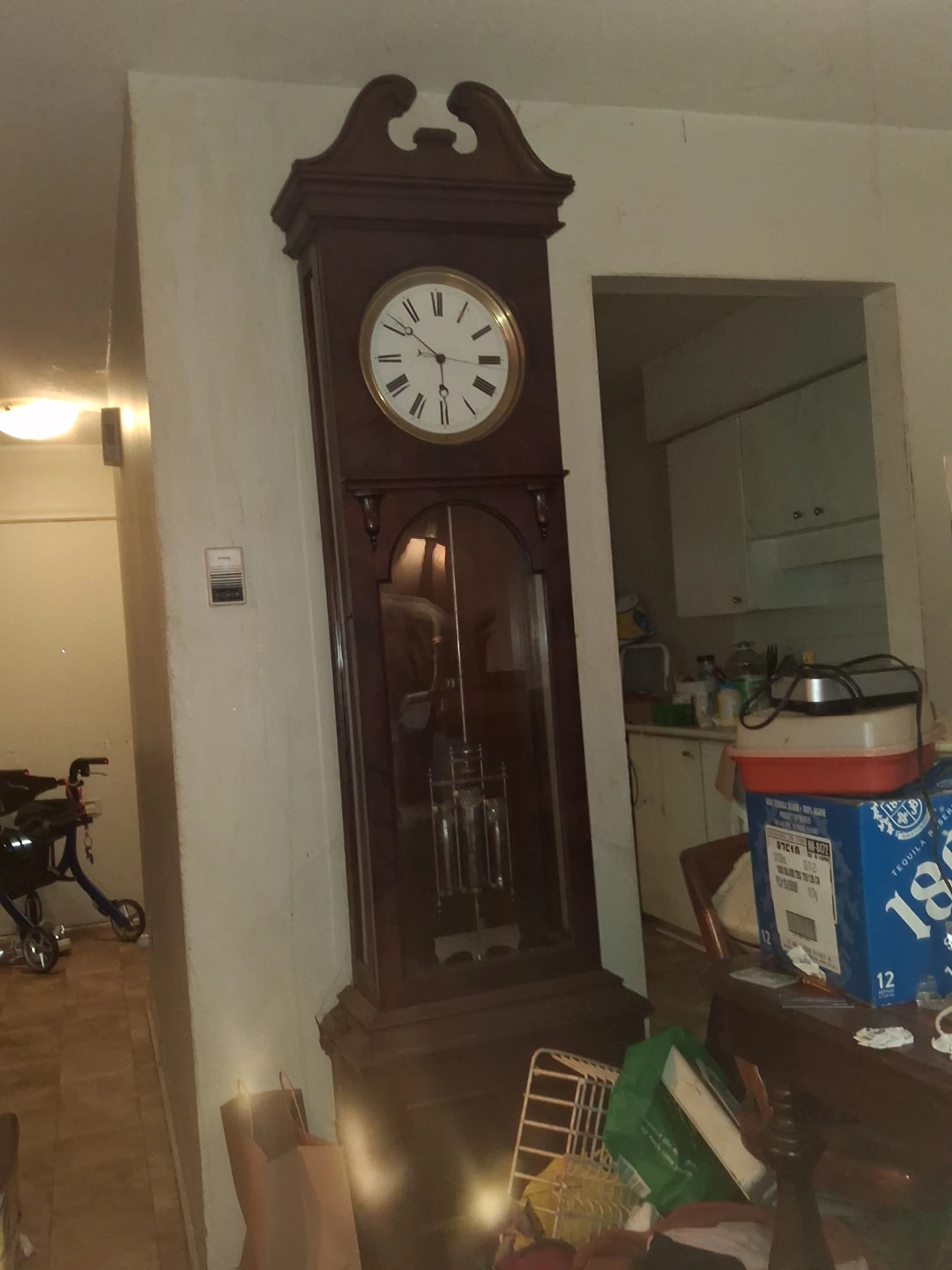 Traditional Wooden Grandfather Clock