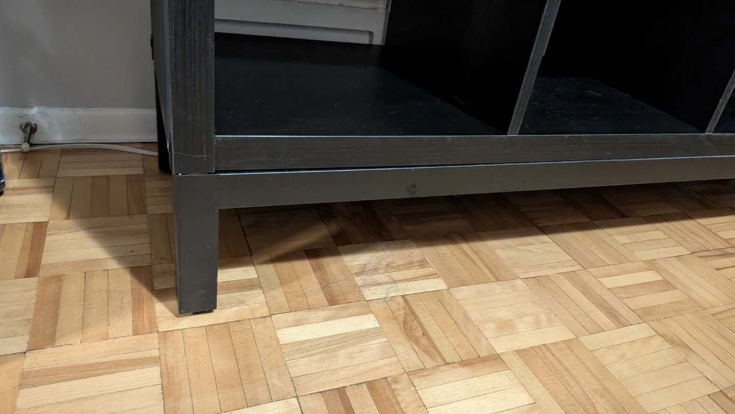 IKEA KALLAX Shelf Unit - Black with legs - photo 2