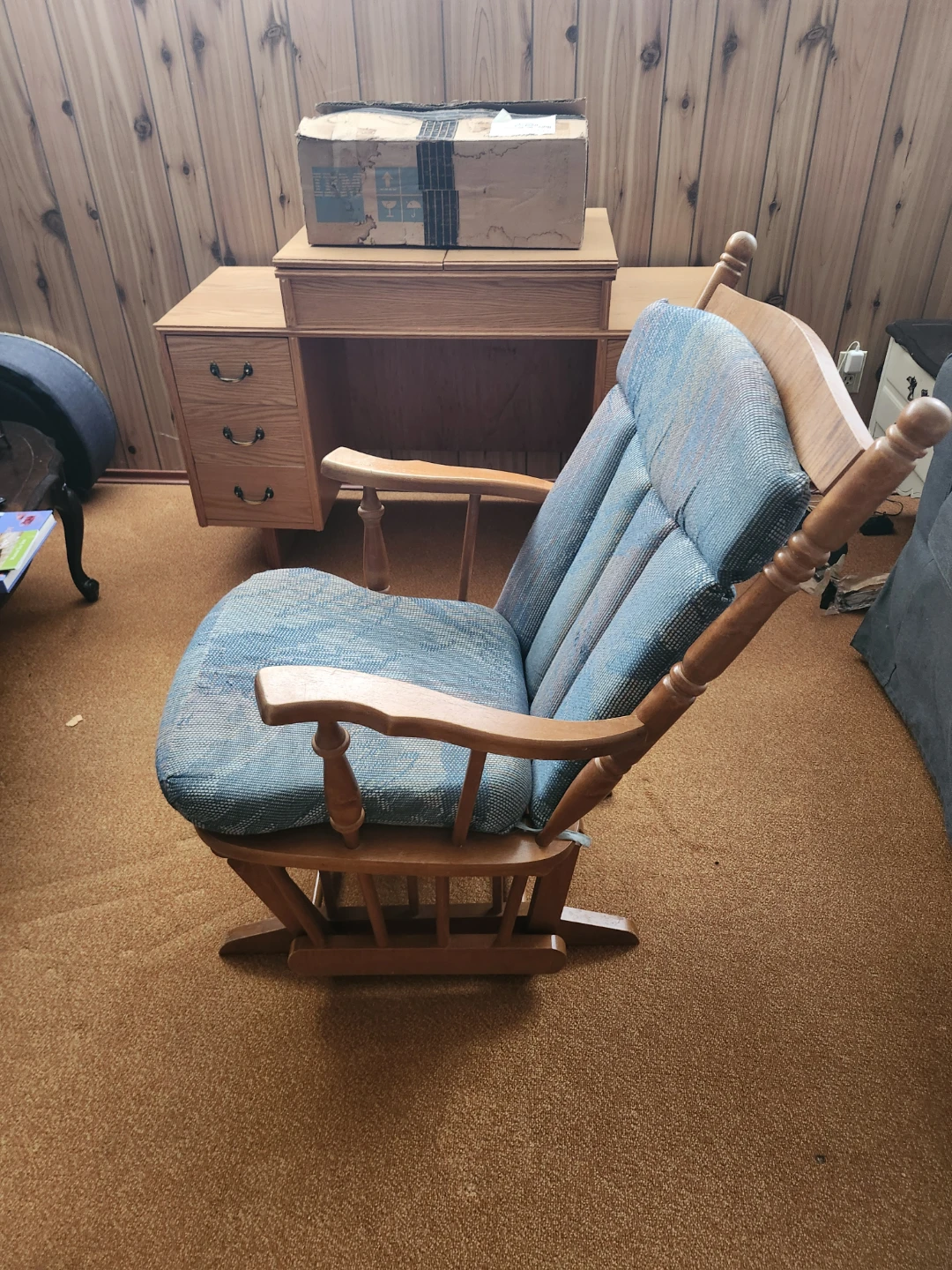 Wooden Glider Rocking Chair