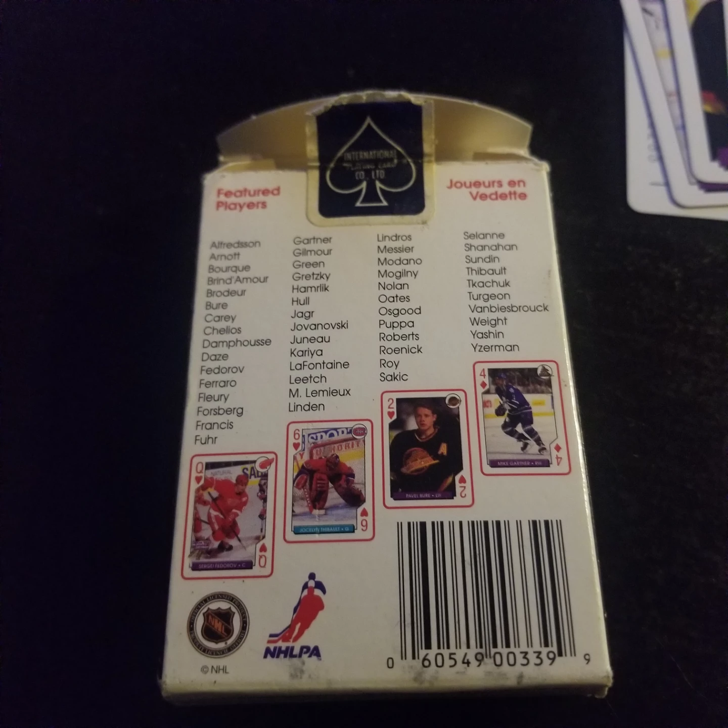 1996-1997 NHL Hockey Aces Playing Cards - photo 3