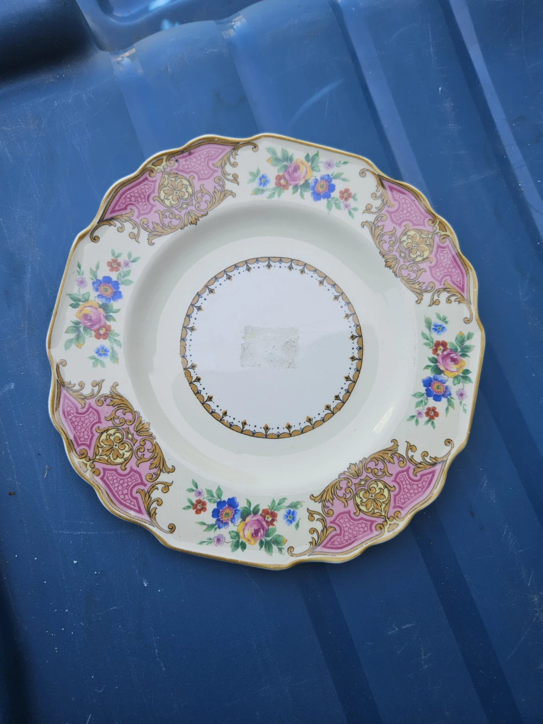 Myott Staffordshire England Floral Plate - photo 2