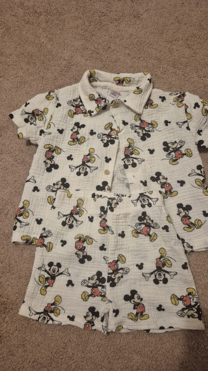 Disney Mickey Mouse Muslin Outfit Set
