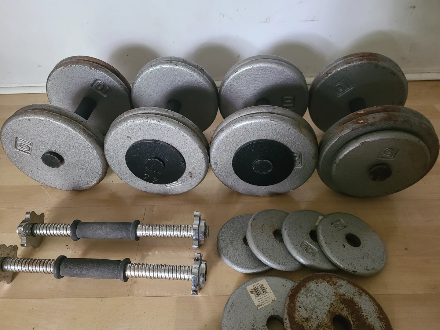 Adjustable Dumbbell Set with Extra Weight Plates