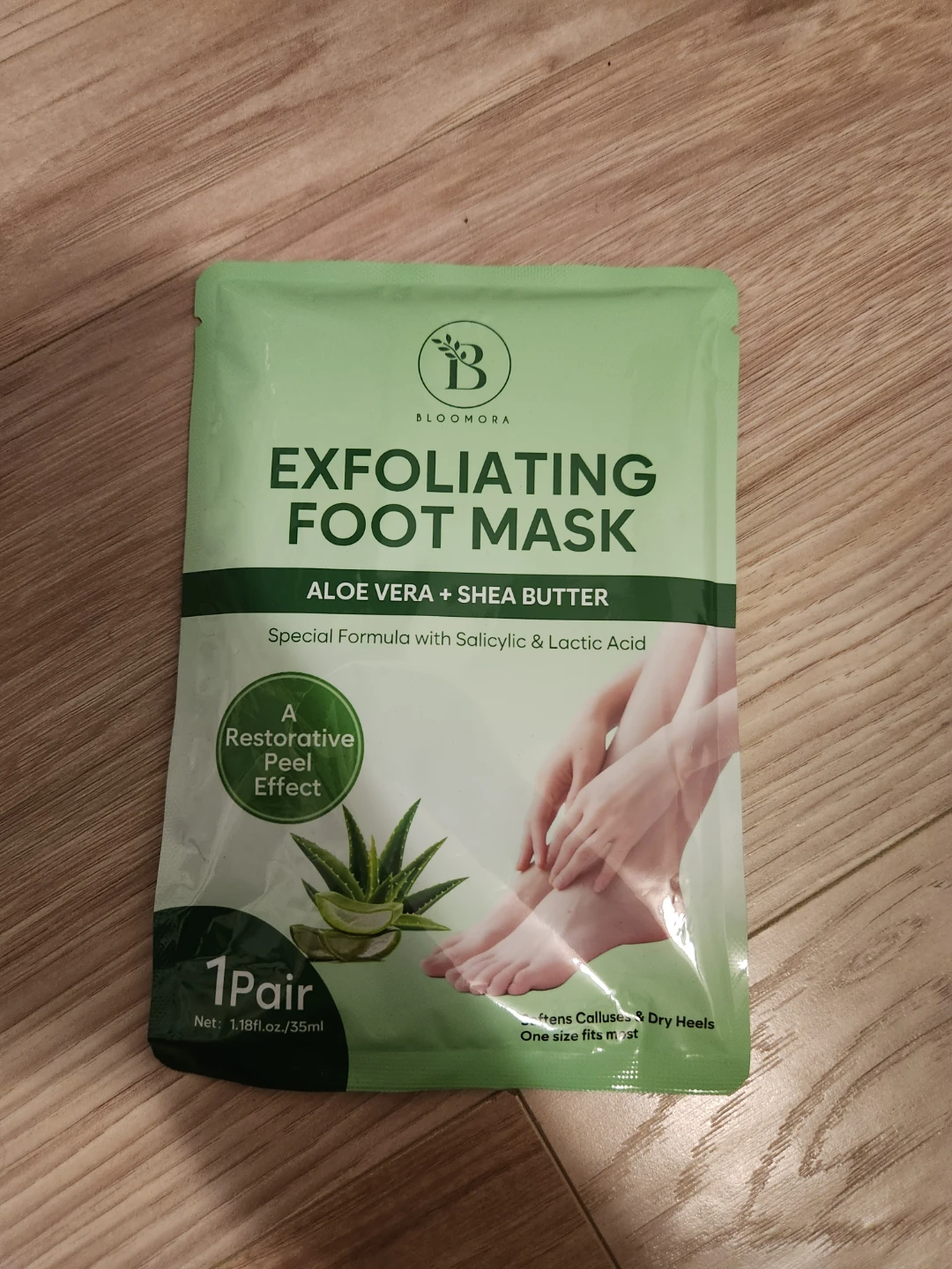 Bloomora Exfoliating Foot Mask Aloe Vera 🏈