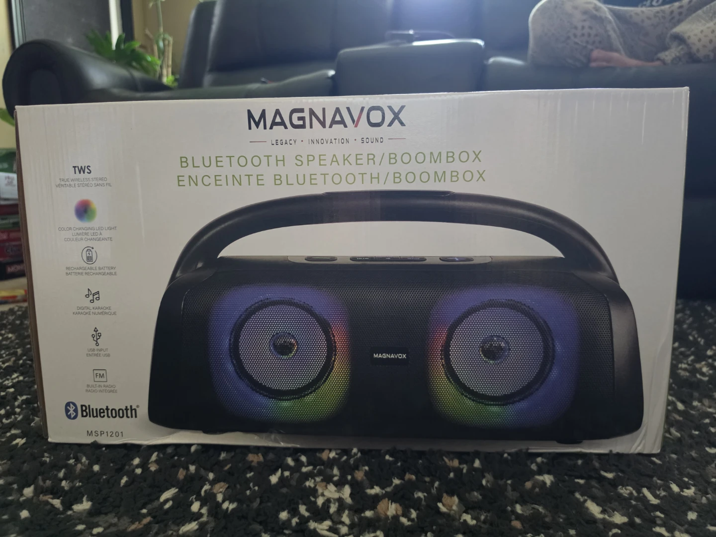 Magnavox Bluetooth Speaker Boombox MSP1201 - photo 2