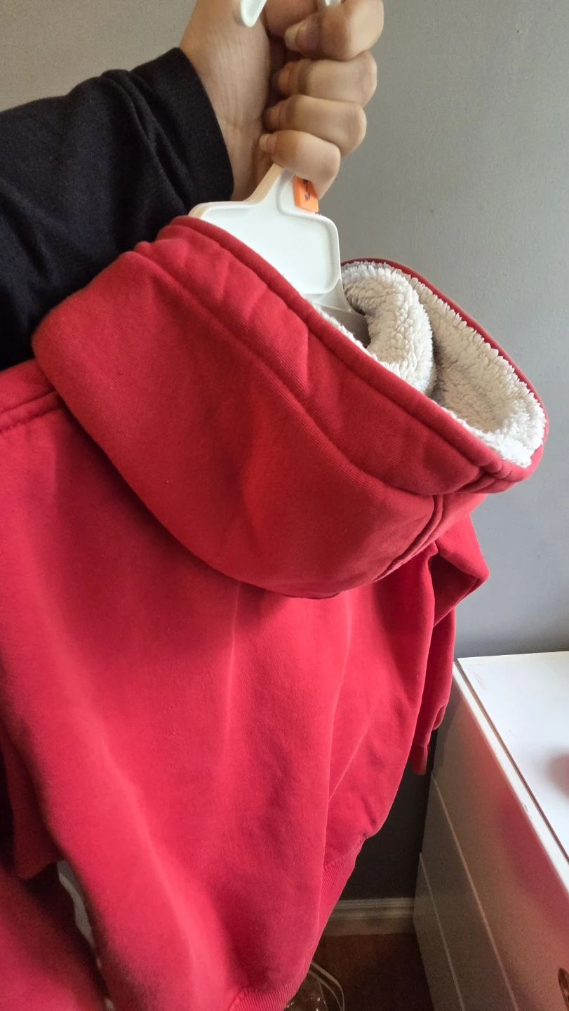 Puma Red Sherpa-Lined Hoodie - photo 4