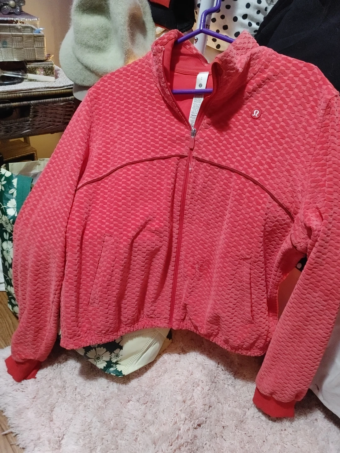 Lululemon Red Textured Jacket