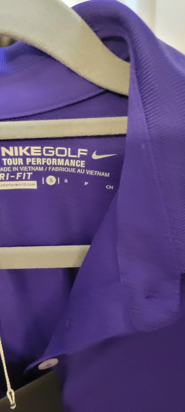 Nike Golf Tour Performance Dri-Fit Polo Purple - photo 2