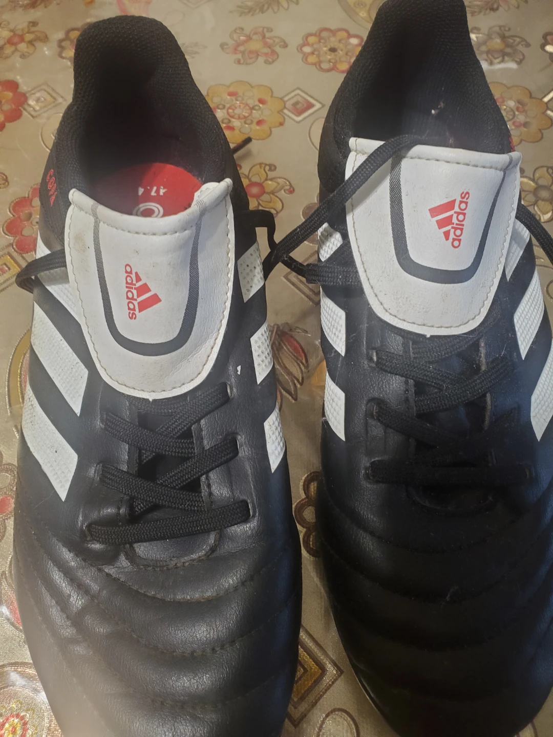 Adidas Copa Soccer Cleats Black and White Size 6
