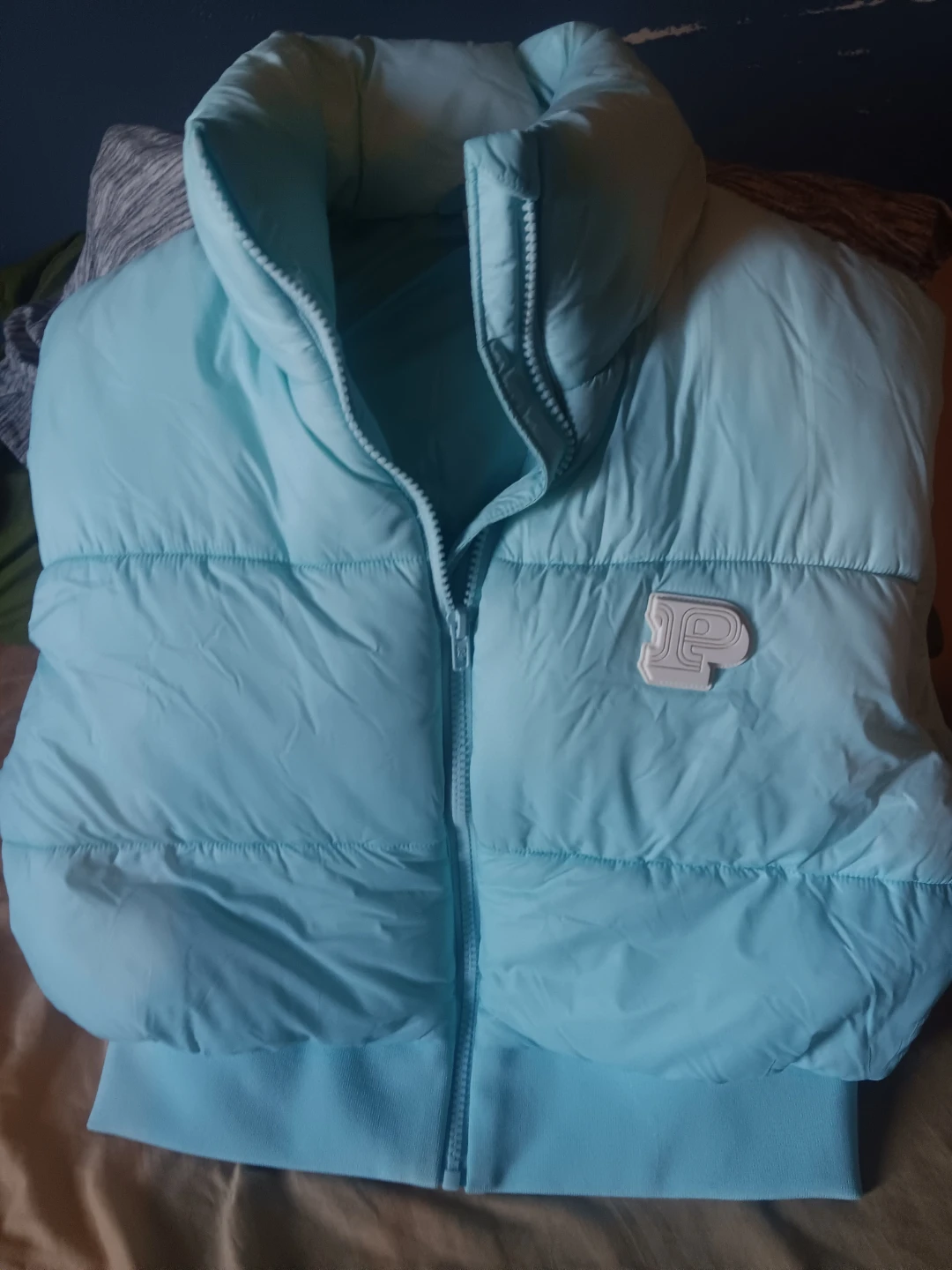 Victoria's Secret PINK Light Blue Puffer Vest