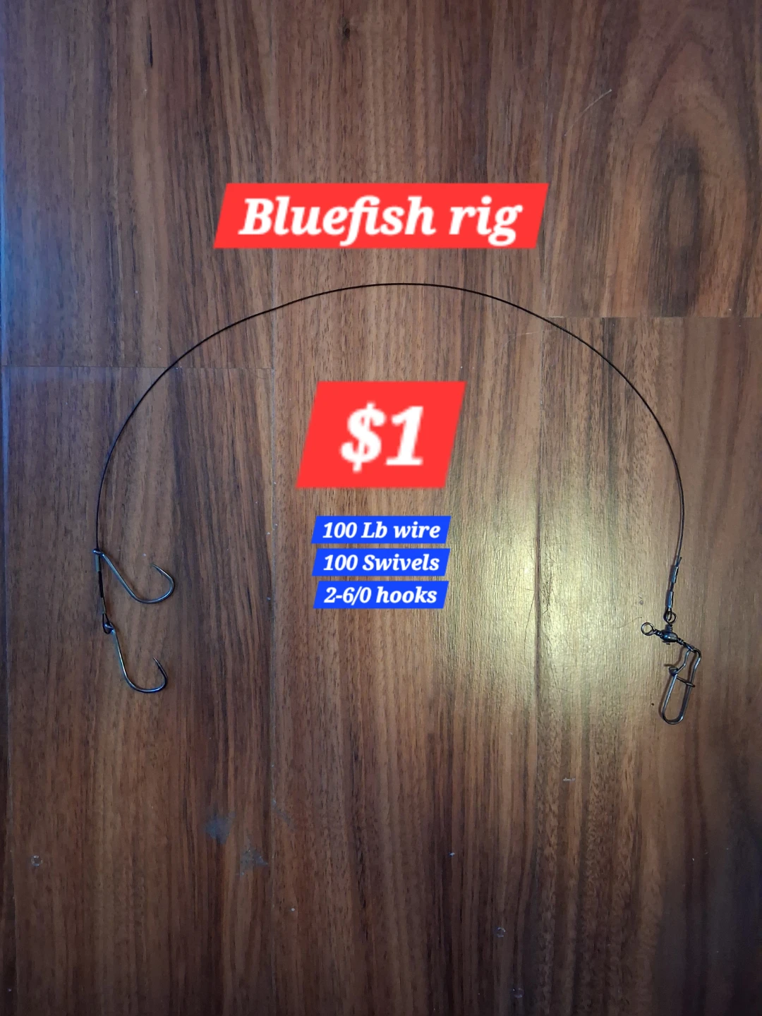 Set of 6 Bluefish Fishing Rigs - photo 2