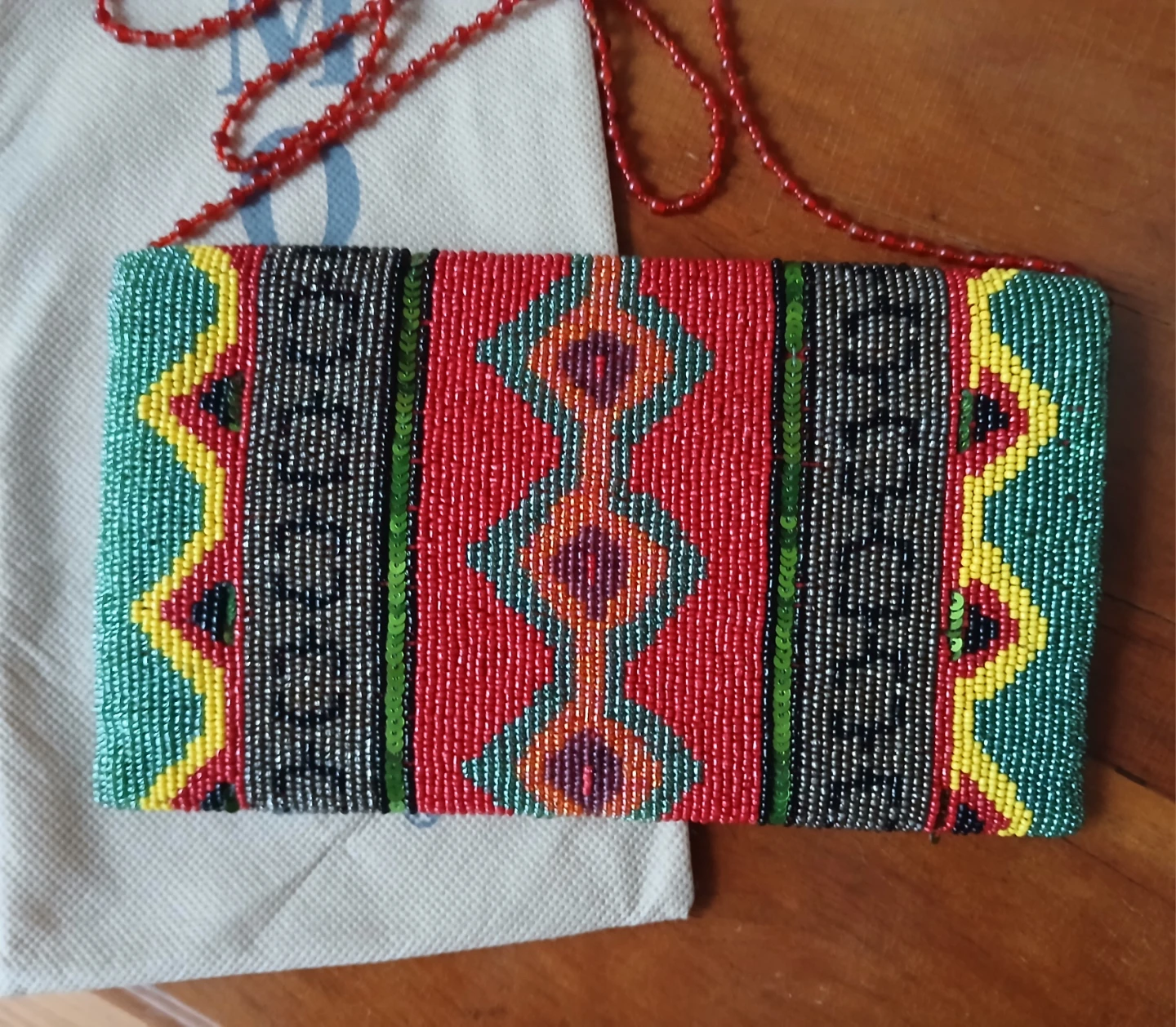 Moyna Beaded Clutch Handbag - photo 3