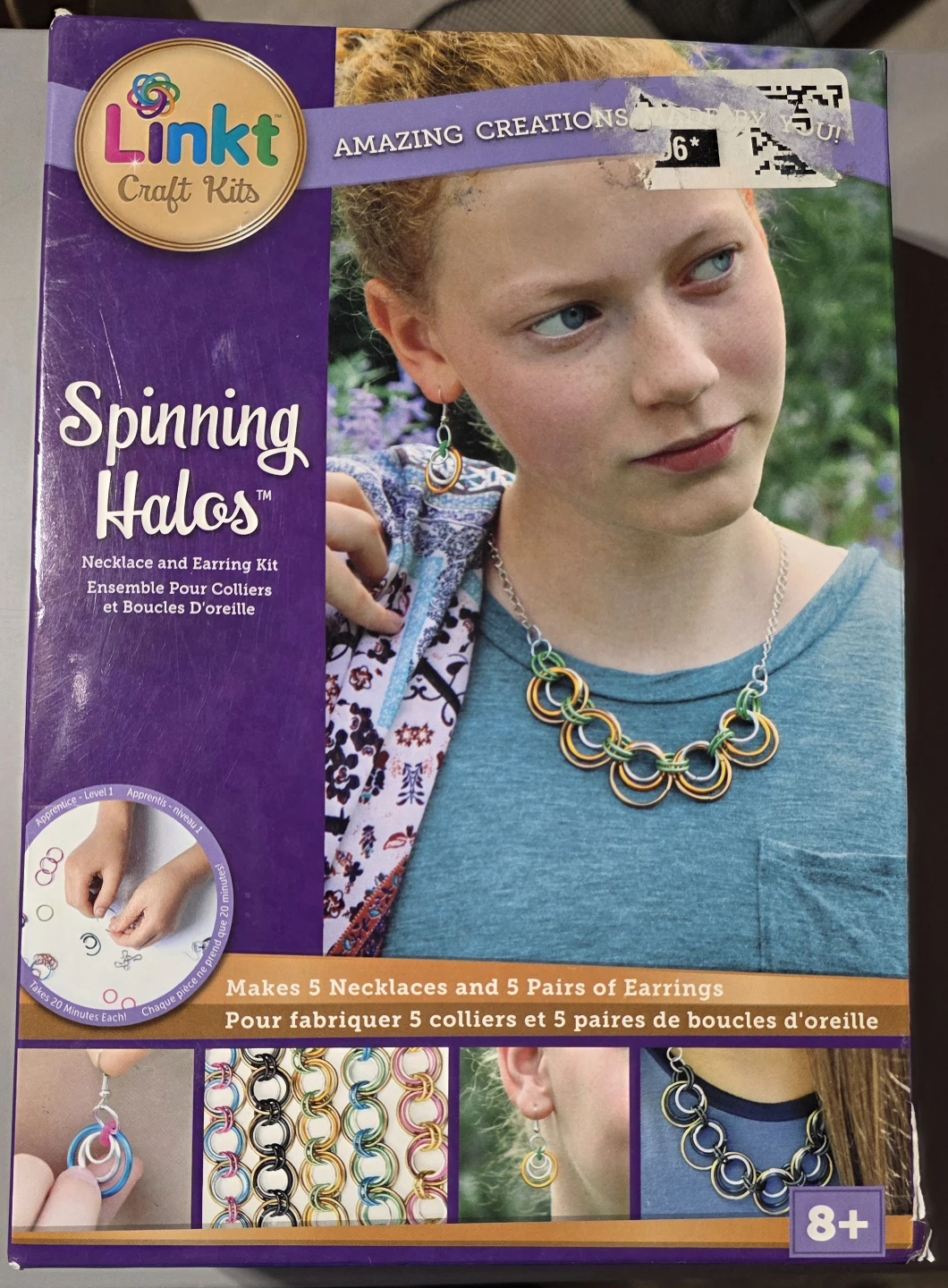 Linkt Craft Kits Spinning Halos Necklace and Earring Kit