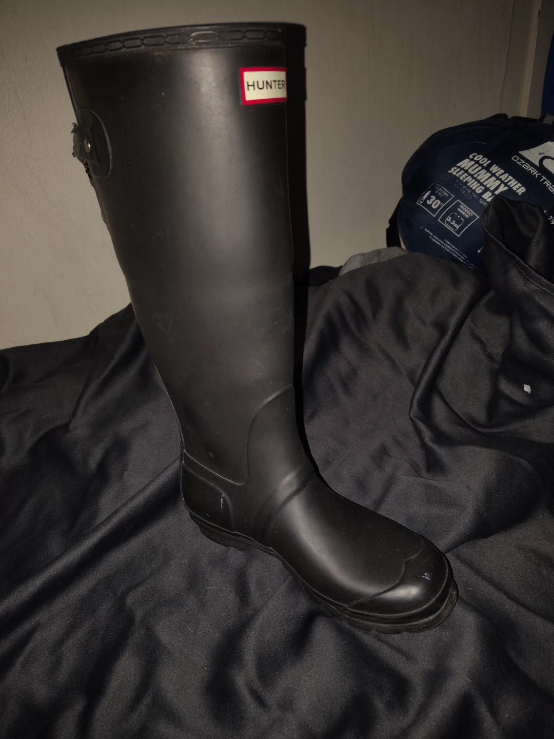 Hunter Tall Black Rain Boots