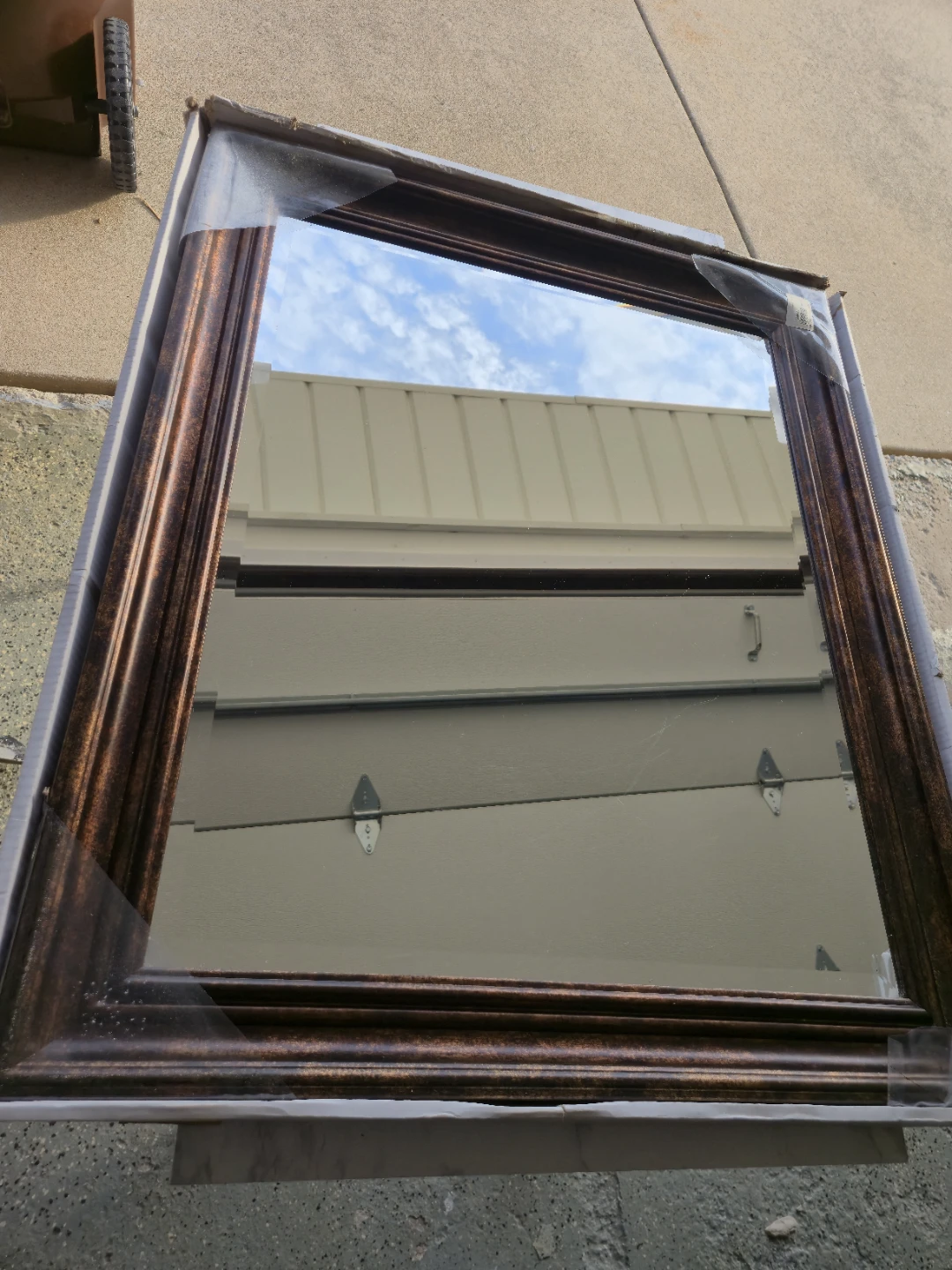 BRAND NEW Matching Set of 2 Elements Framed Beveled Mirrors