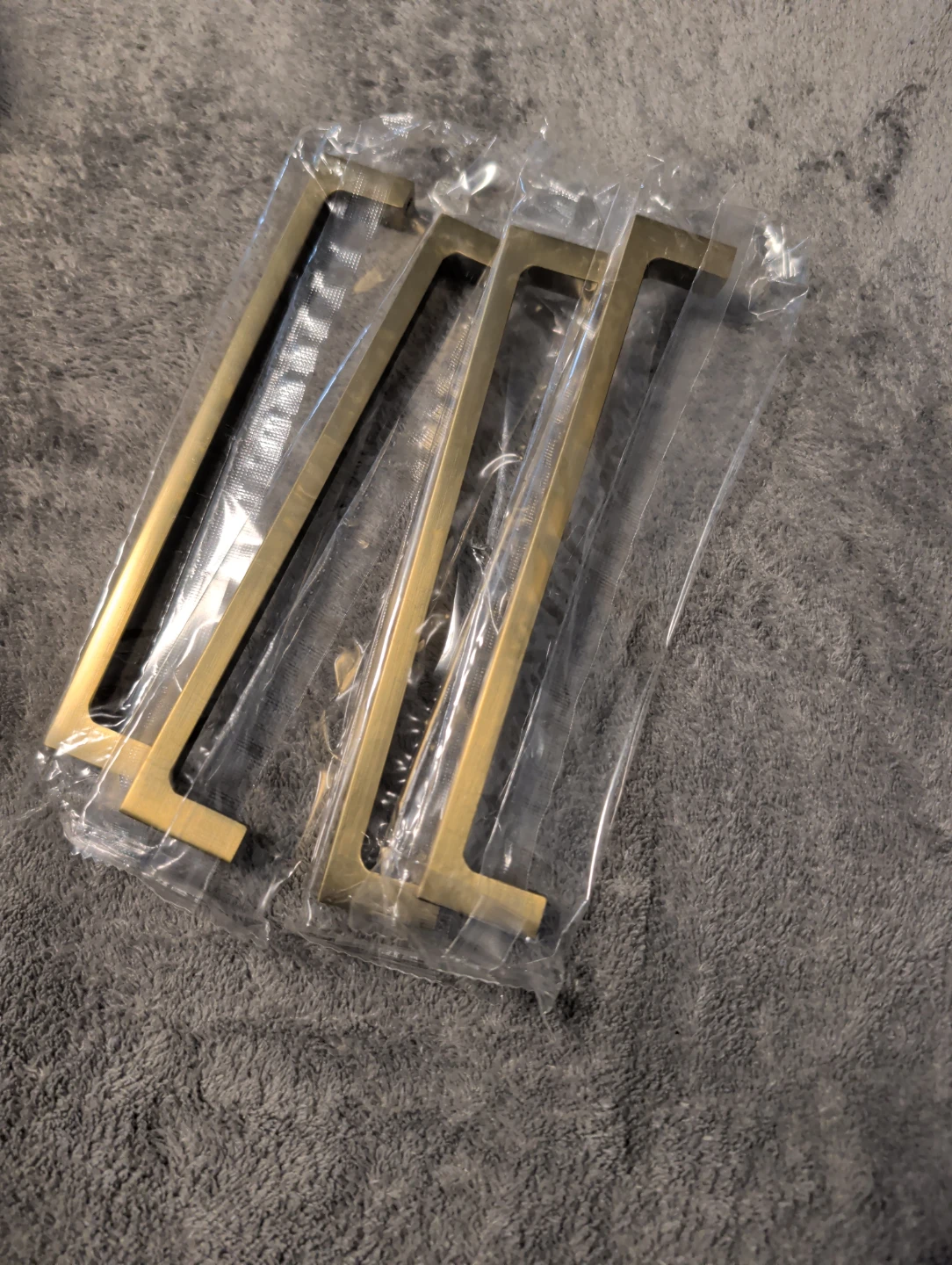 Set of 4 Brushed Gold Cabinet Handles