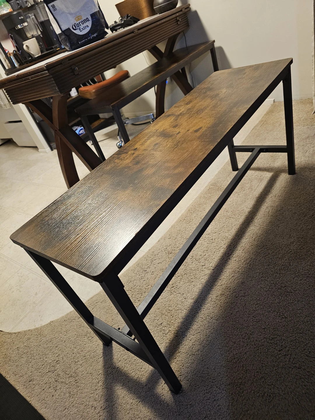 2 Industrial Style Dining Benches