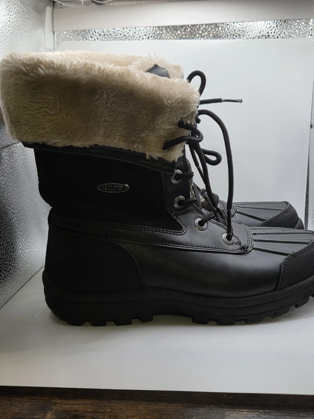 Lugz Black Faux Fur Winter Boots - photo 3