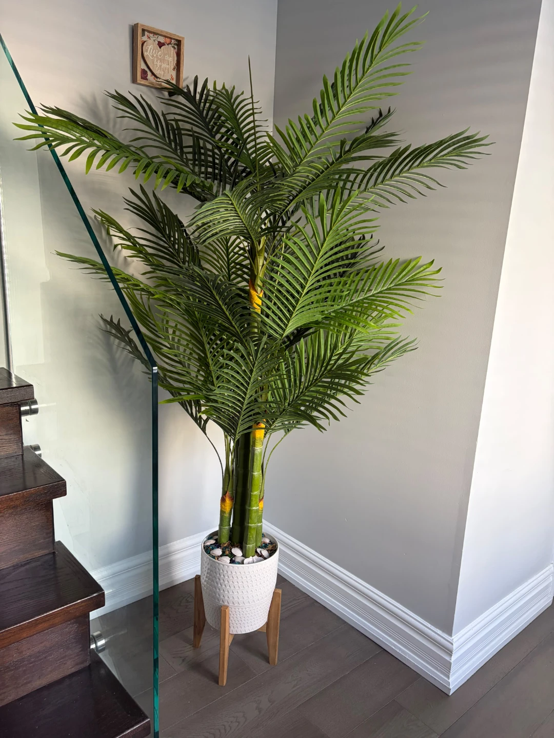 Artificial Palm Tree in Ceramic Planter - photo 3