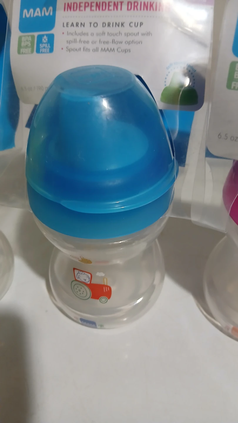 3 New MAM Learn to Drink Cups - photo 2