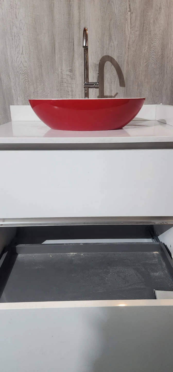 Victoria + Albert Red Vessel Sink with Vanity - photo 3