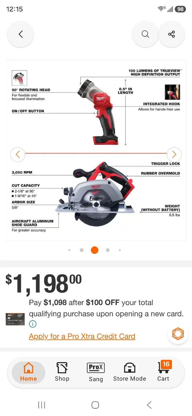 Milwaukee M18 Cordless Power Tool Combo Kit
