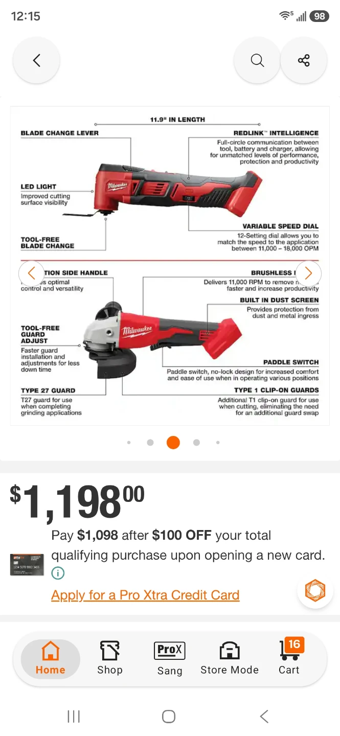 Milwaukee M18 Cordless Power Tool Combo Kit - photo 2