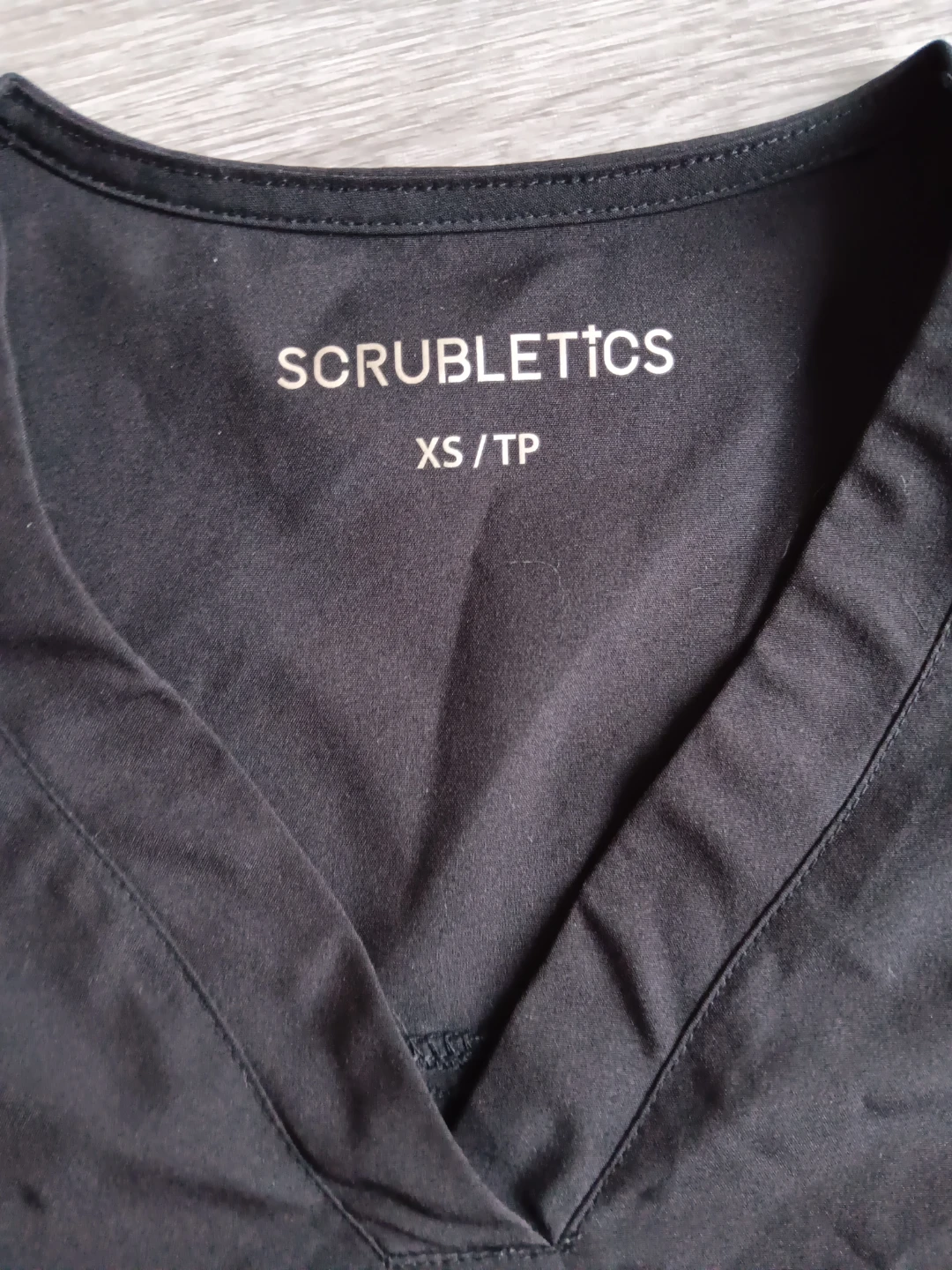 Scrubletics Black V-Neck Scrub Top - photo 2