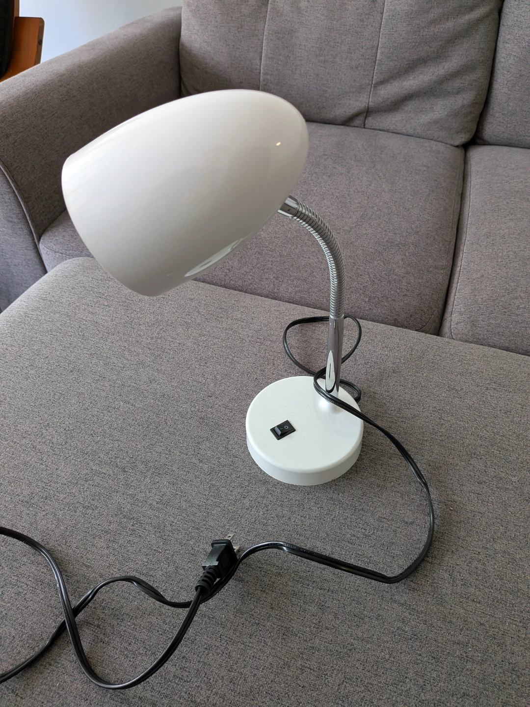 White Adjustable Desk Lamp