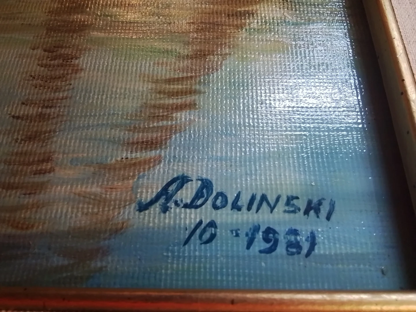 A. Dolinski Autumn Landscape Oil Painting - photo 4