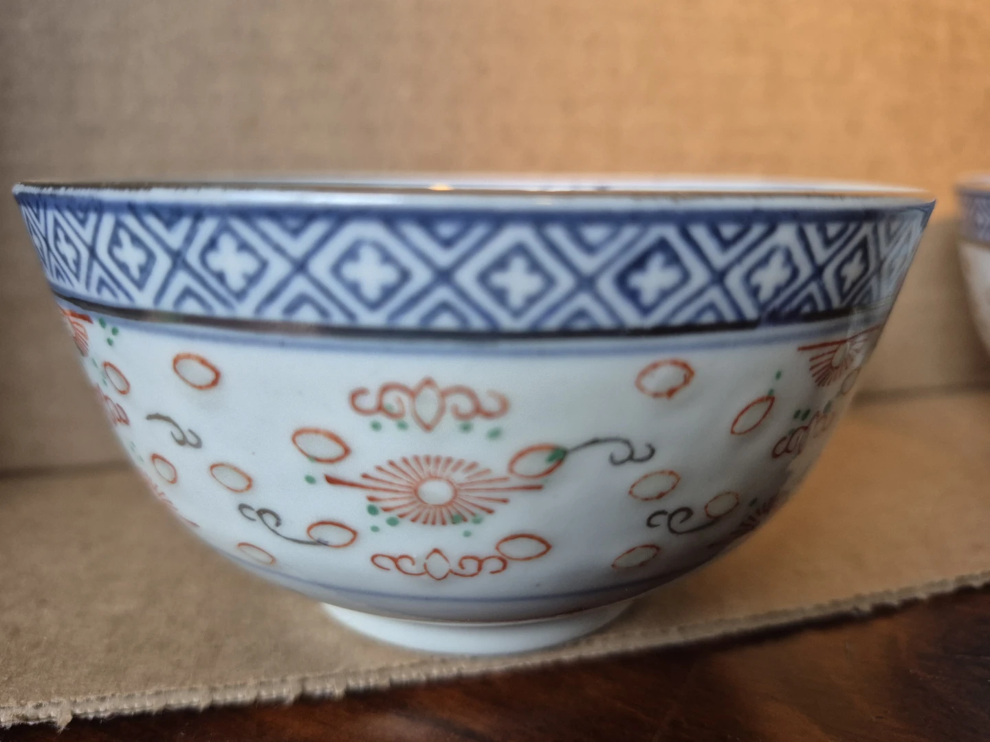 Set of Two Jingdezhen Porcelain Bowls and Spoons - photo 2