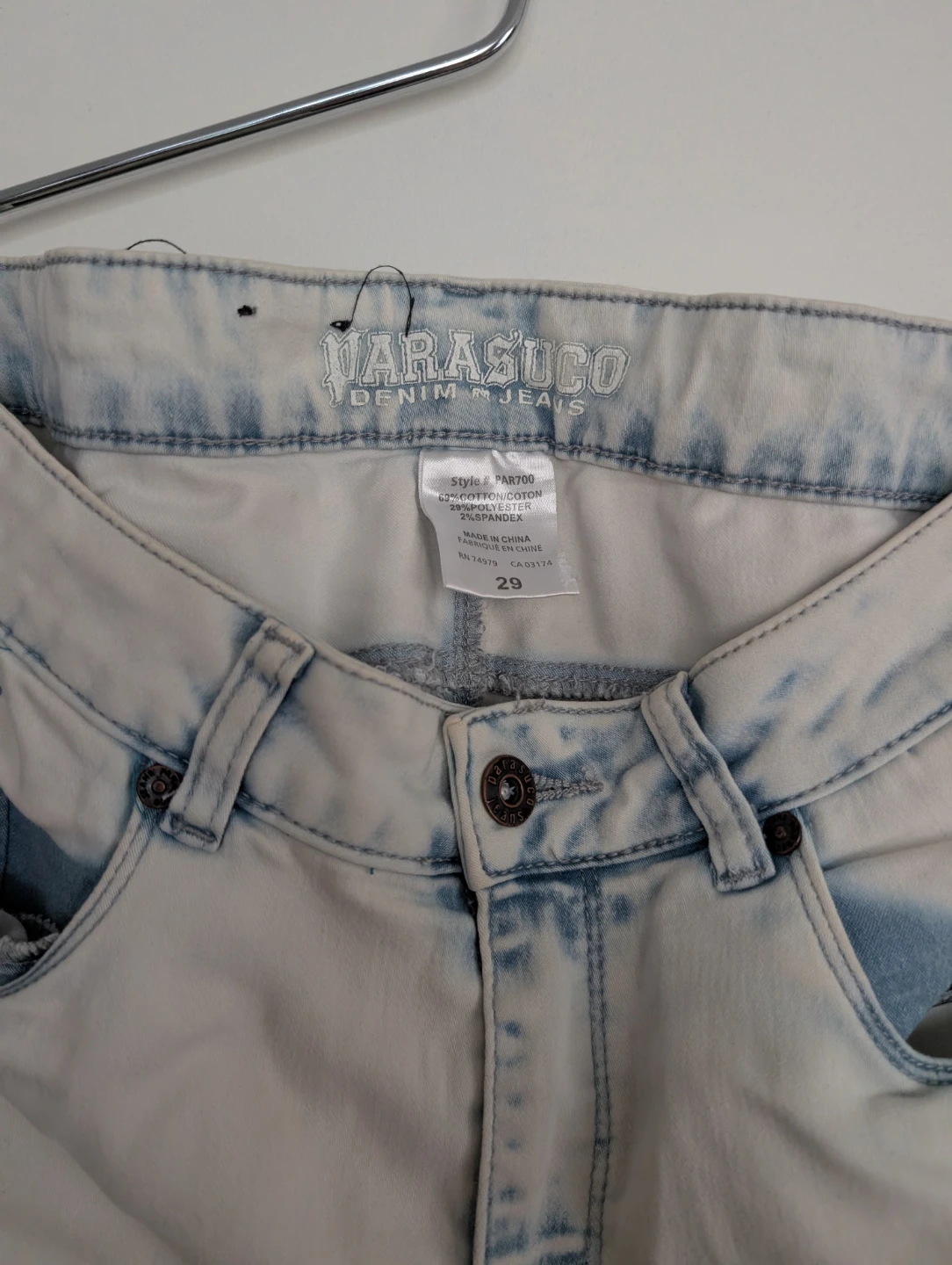 Parasuco Acid Wash Jeans Size 29 - photo 3