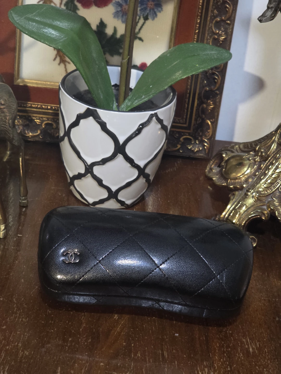 Chanel Quilted Eyewear Case