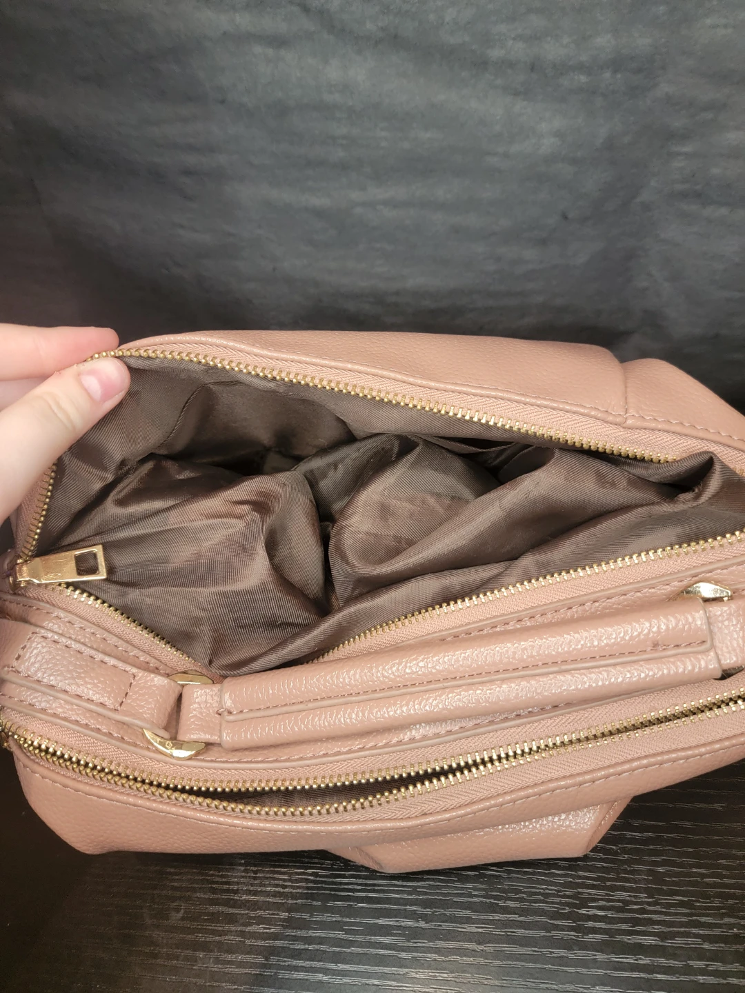 Pink Faux Leather Crossbody Bag - photo 2