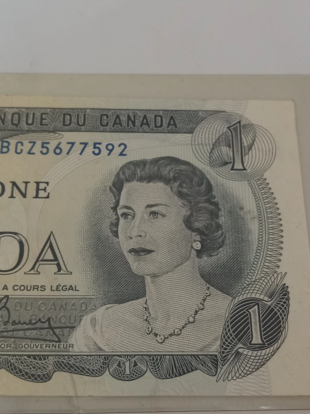 1973 Bank of Canada One Dollar Bill