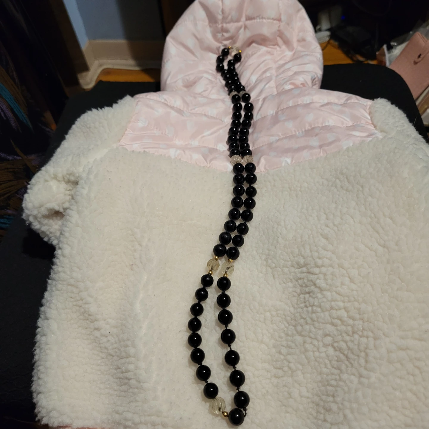 Black Bead Necklace