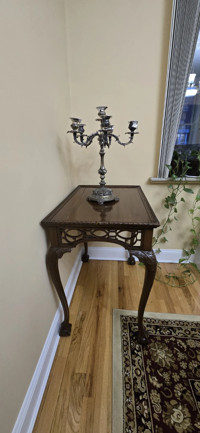 Chippendale Style Mahogany Side Table - photo 3