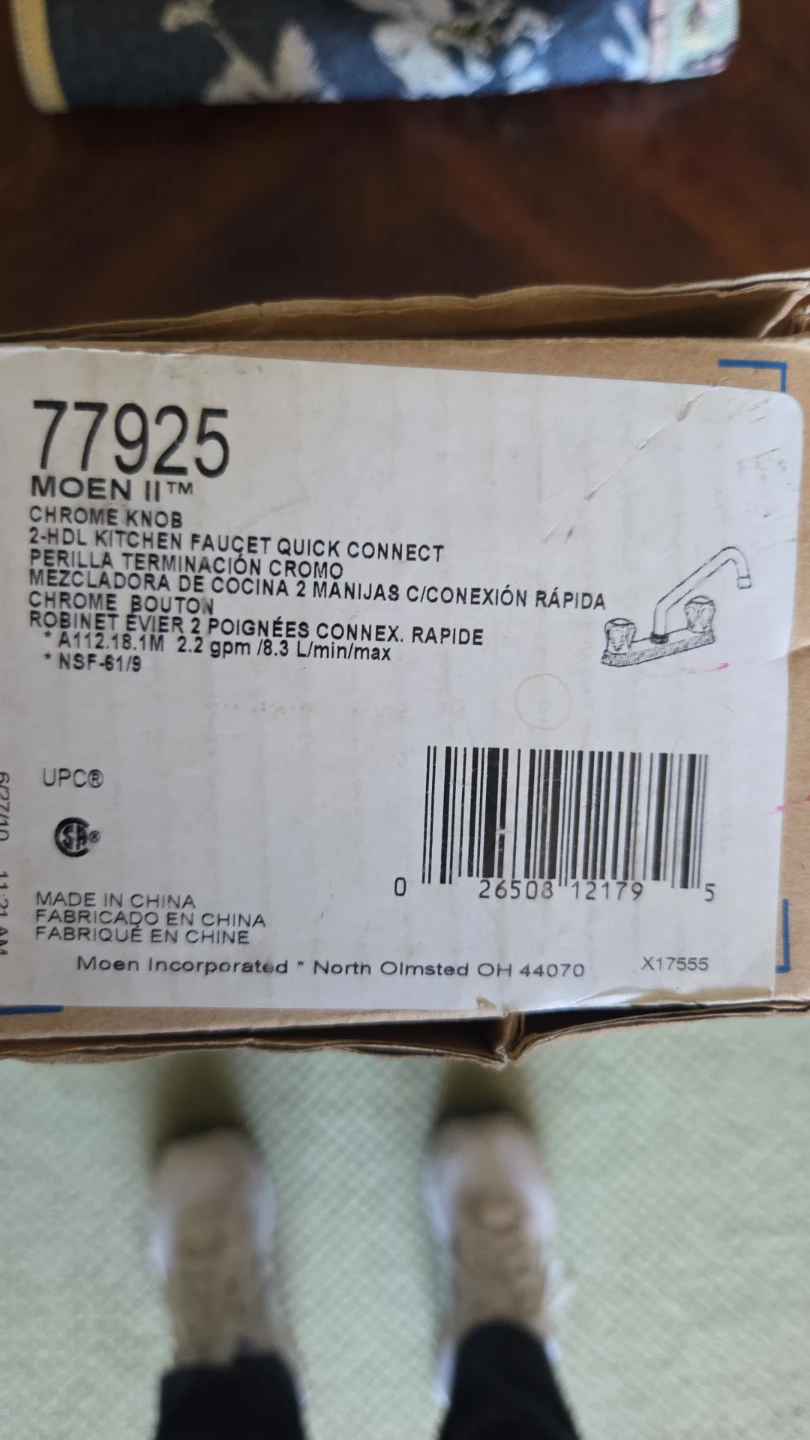 Moen 2-Handle Kitchen Faucet 77925 - photo 2