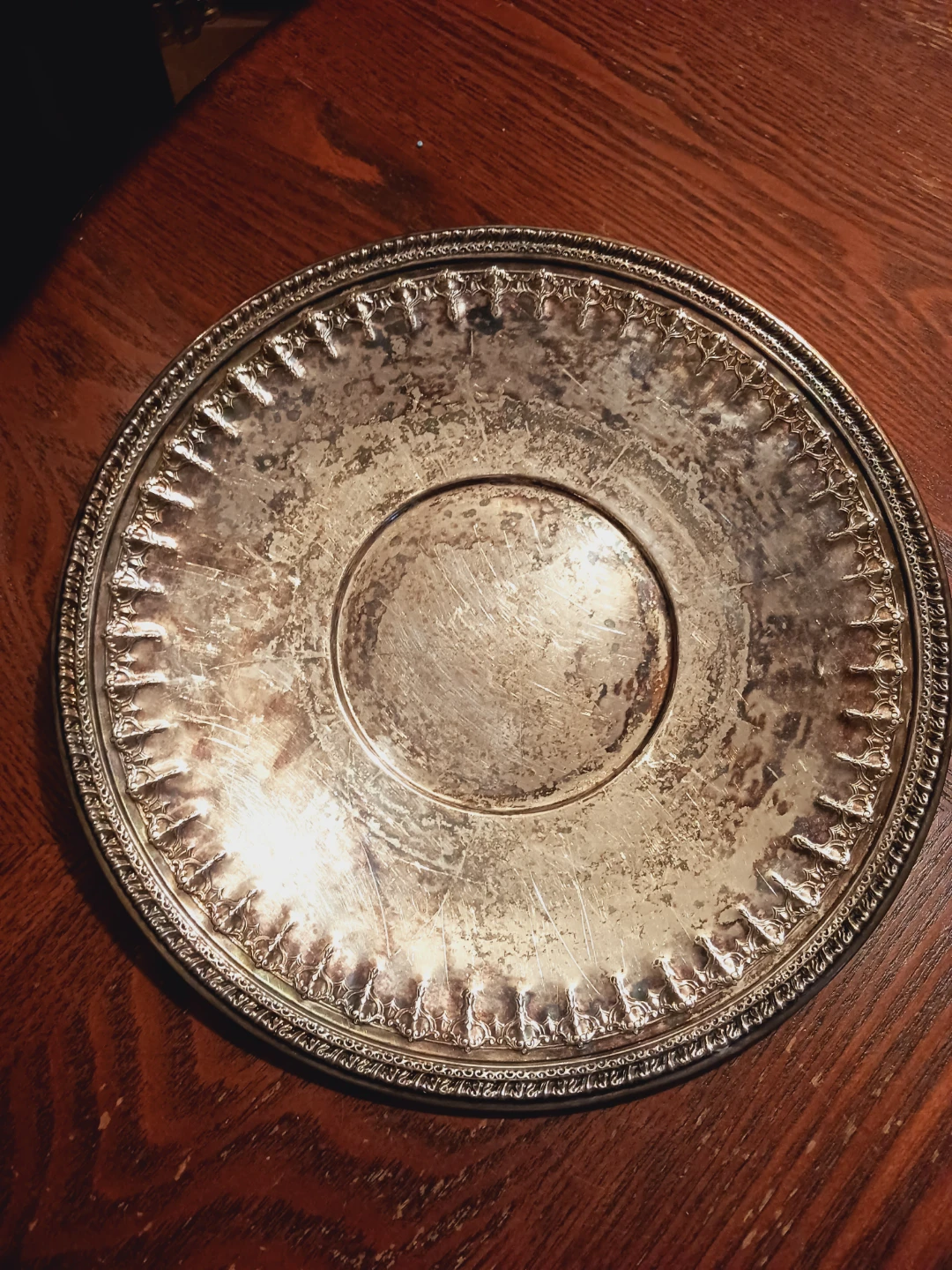 Antique Reed & Barton Ornate Silver-Plated Serving Tray