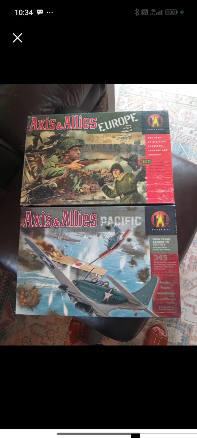 Axis & Allies Europe and Pacific Board Games