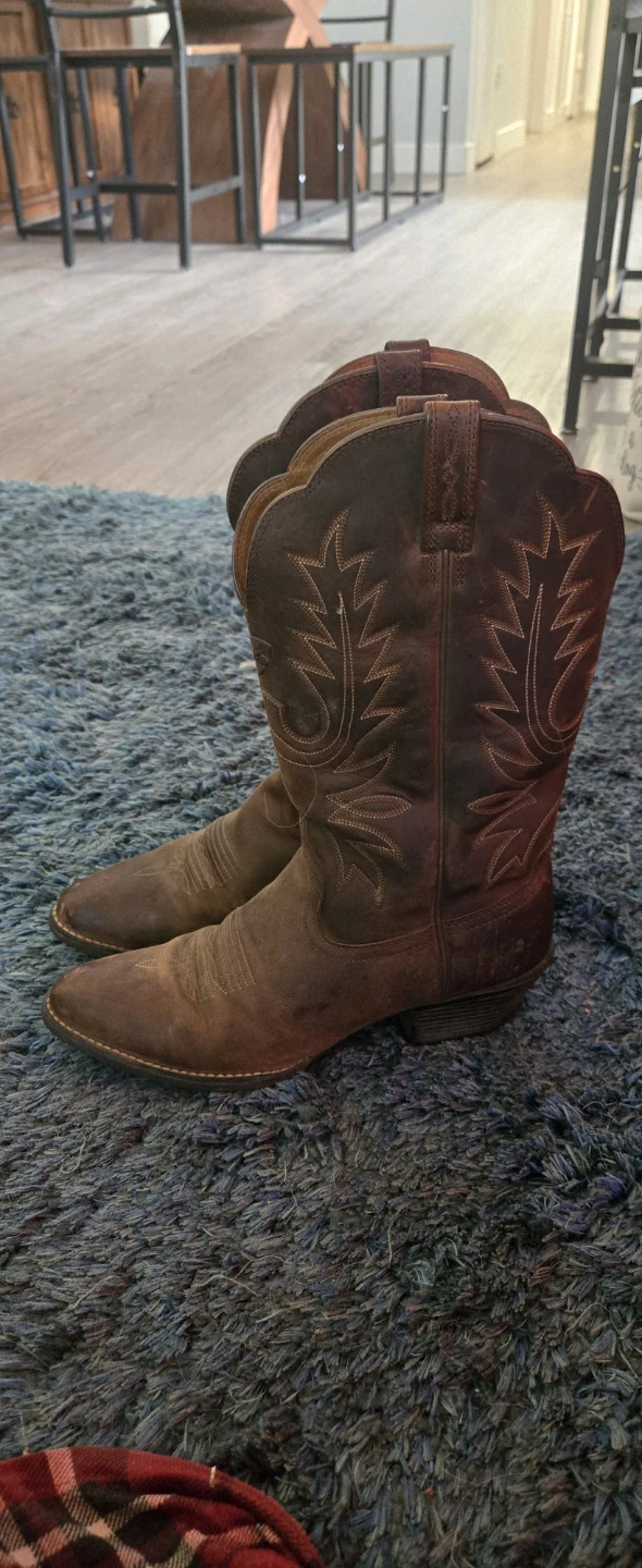 Ariat Brown Leather Cowboy Boots