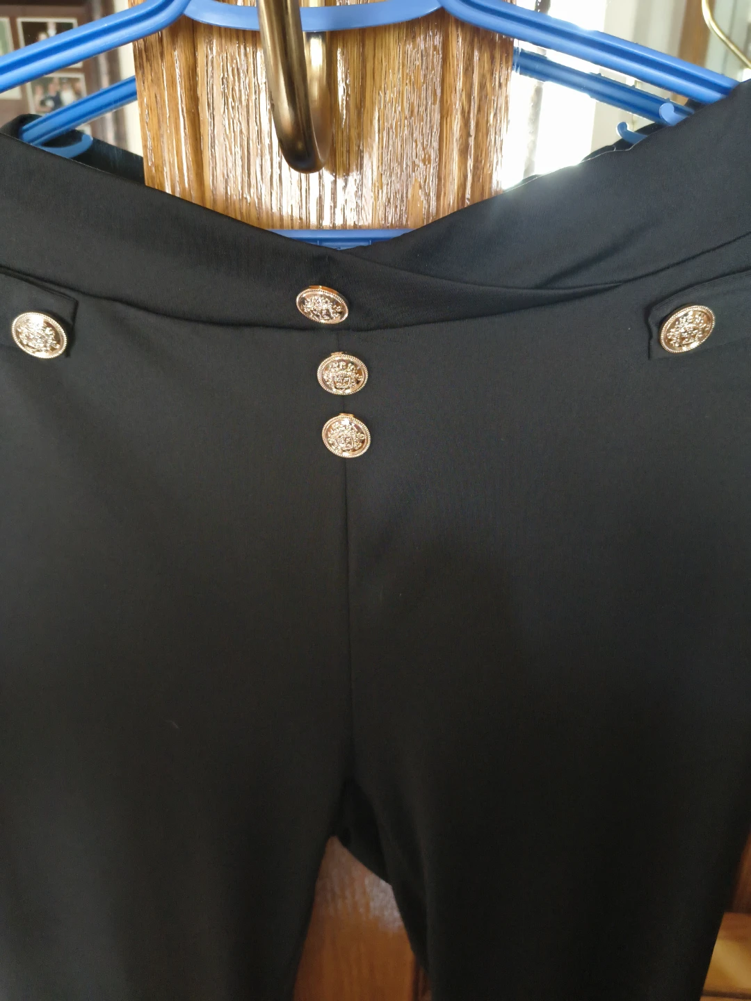 Black Trousers with Gold Detail - photo 3