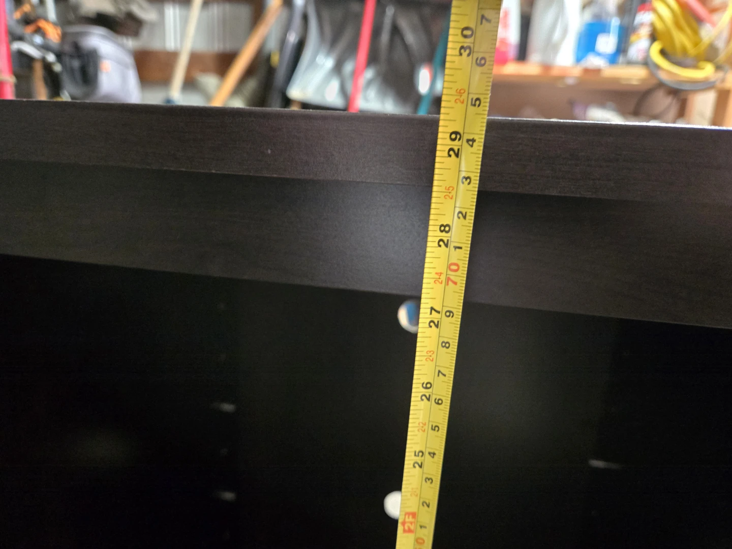 Dark Brown Corner TV Stand - photo 3