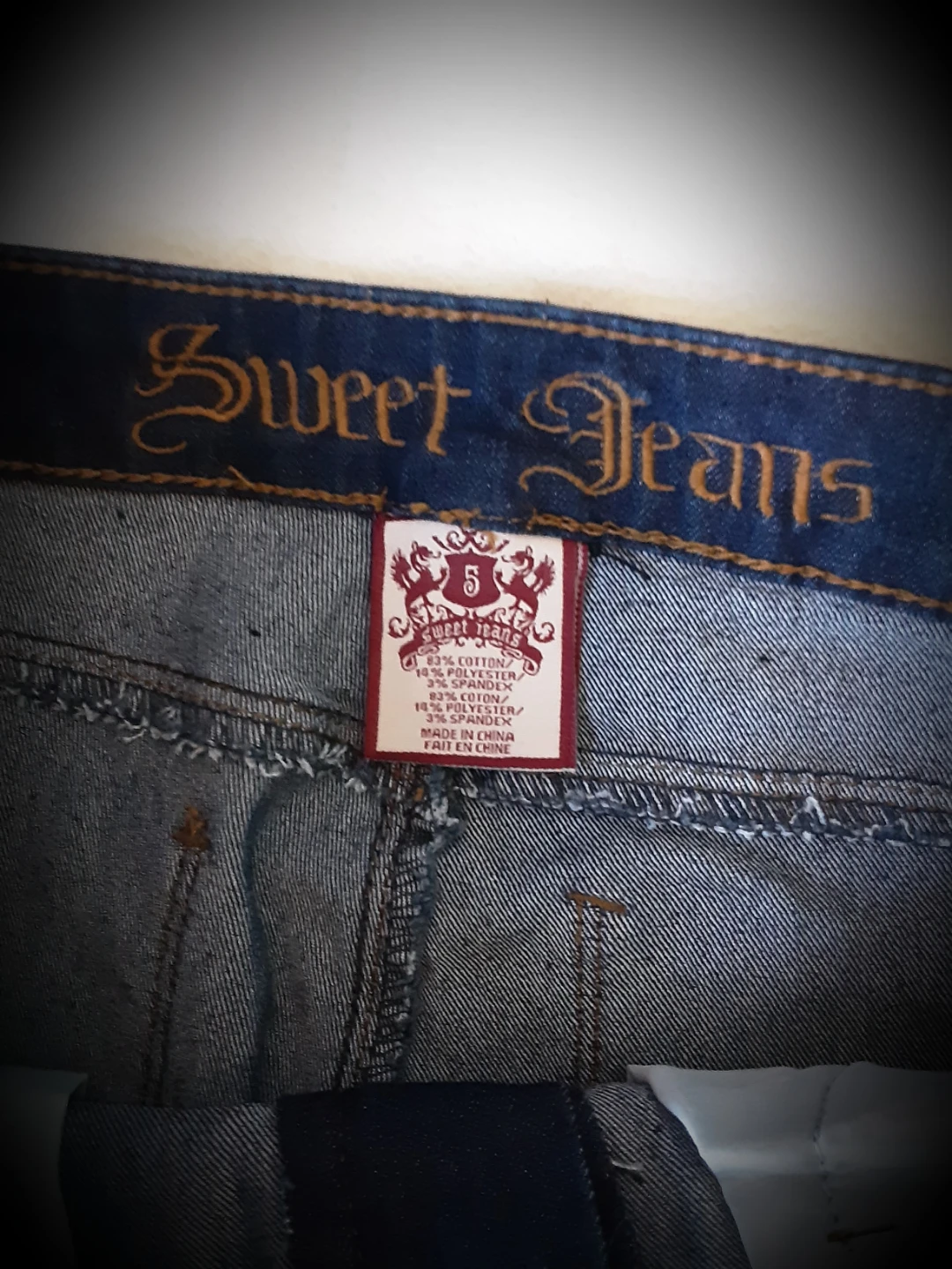 Sweet Jeans dark wash denim pants size 5