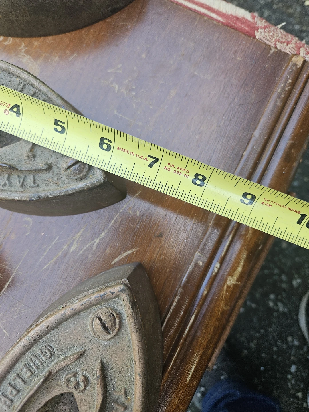 Vintage Taylor-Forbes Cast Iron Sad Iron - photo 5