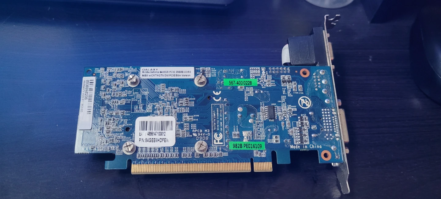 Galaxy Nvidia GeForce 8400GS 256MB Graphics Card