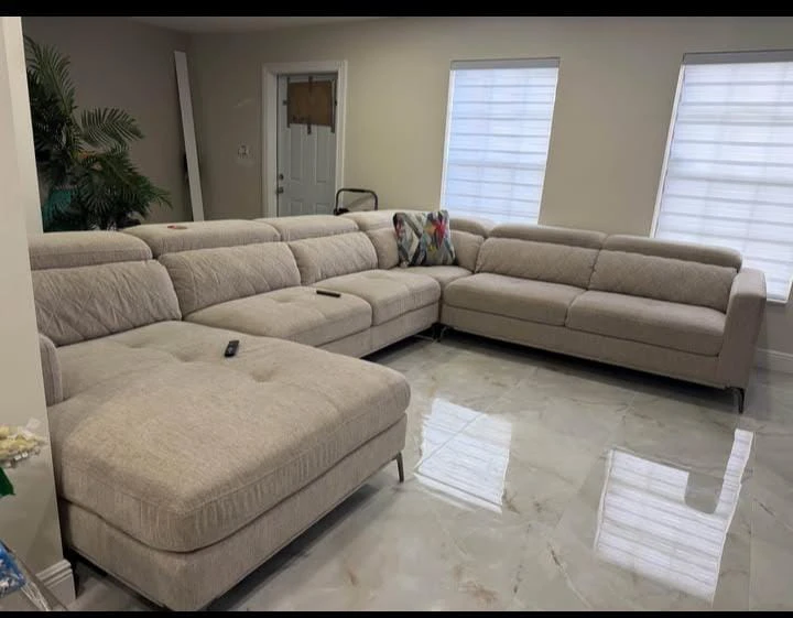 Large Beige Sectional Sofa- Delivery available - photo 4